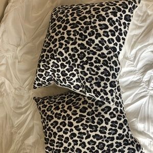 2 Leopard Print Pillows